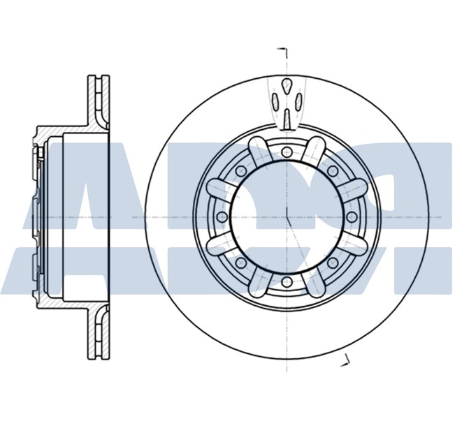 Brzdový kotúč Asociación De Recambistas 98 S.L.