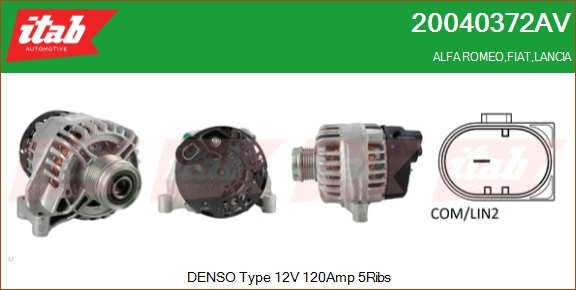 Alternátor ITAB AUTOMOTIVE SRL