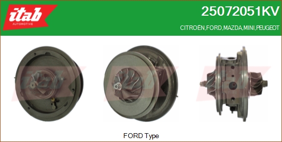Stredová skupina, turbodúchadlo ITAB AUTOMOTIVE SRL