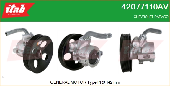 Hydraulické čerpadlo pre riadenie ITAB AUTOMOTIVE SRL