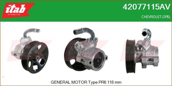 Hydraulické čerpadlo pre riadenie ITAB AUTOMOTIVE SRL