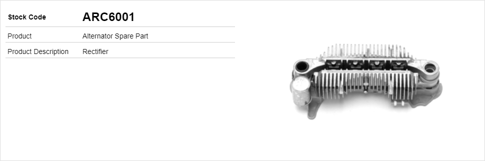 Usmerňovač alternátora Lucas Elektrik A.Ş.