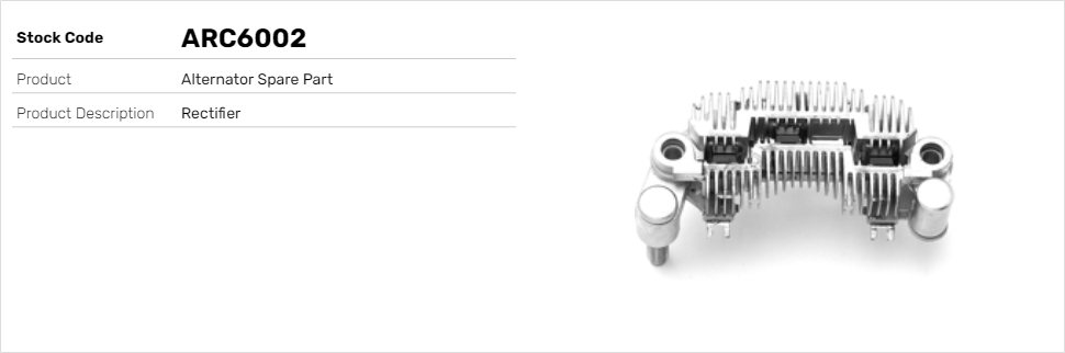 Usmerňovač alternátora Lucas Elektrik A.Ş.