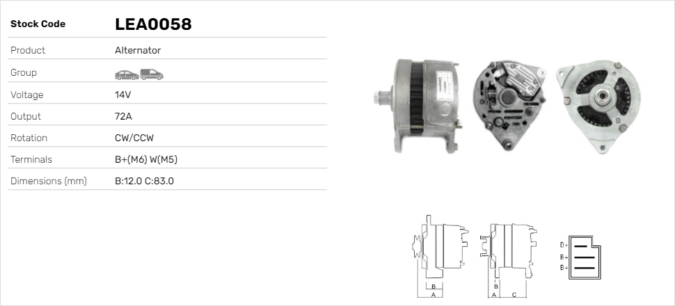 Alternátor Lucas Elektrik A.Ş.