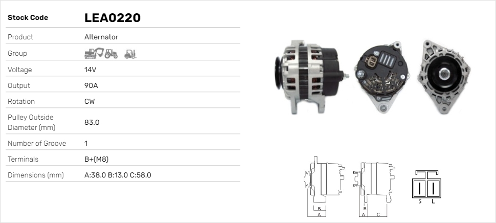Alternátor Lucas Elektrik A.Ş.
