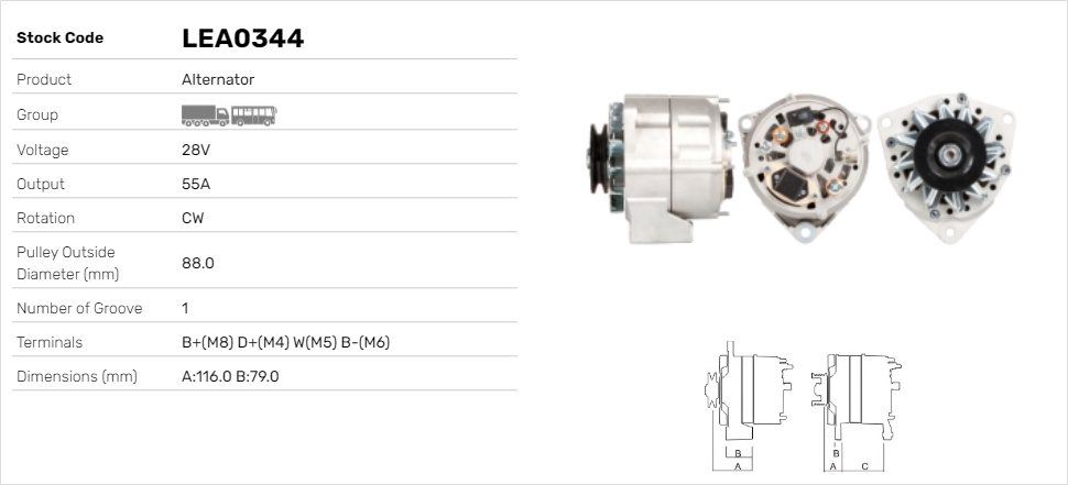 Alternátor Lucas Elektrik A.Ş.