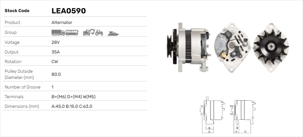 Alternátor Lucas Elektrik A.Ş.