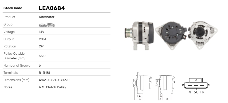 Alternátor Lucas Elektrik A.Ş.