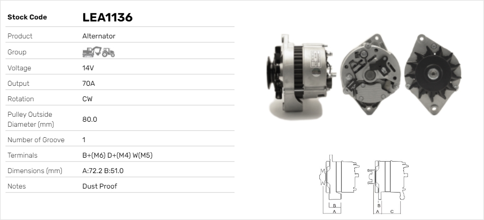 Alternátor Lucas Elektrik A.Ş.