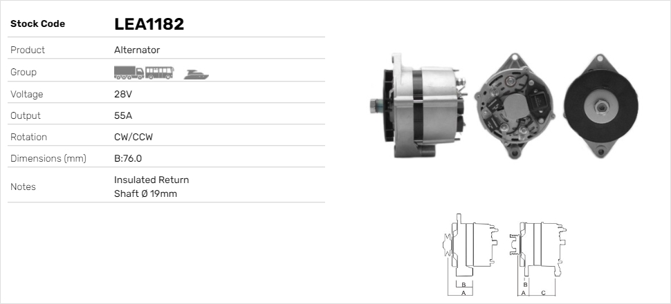 Alternátor Lucas Elektrik A.Ş.