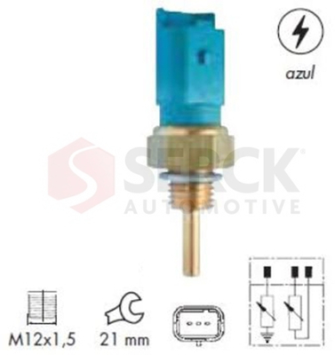 Snímač teploty chladiacej kvapaliny Cooling Components