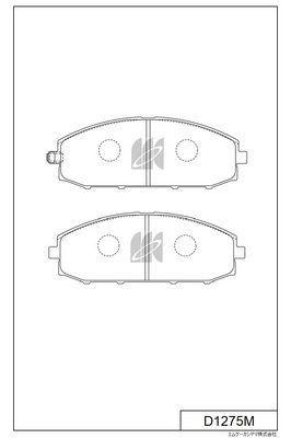 Sada brzdových platničiek kotúčovej brzdy MK KASHIYAMA CORP.