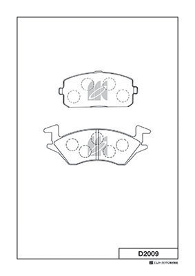 Sada brzdových platničiek kotúčovej brzdy MK KASHIYAMA CORP.