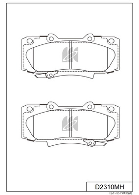 Sada brzdových platničiek kotúčovej brzdy MK KASHIYAMA CORP.