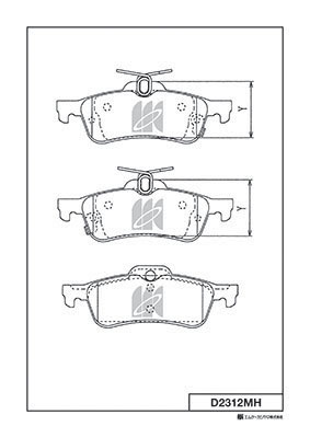 Sada brzdových platničiek kotúčovej brzdy MK KASHIYAMA CORP.