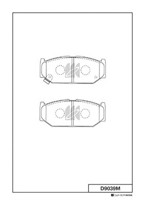 Sada brzdových platničiek kotúčovej brzdy MK KASHIYAMA CORP.