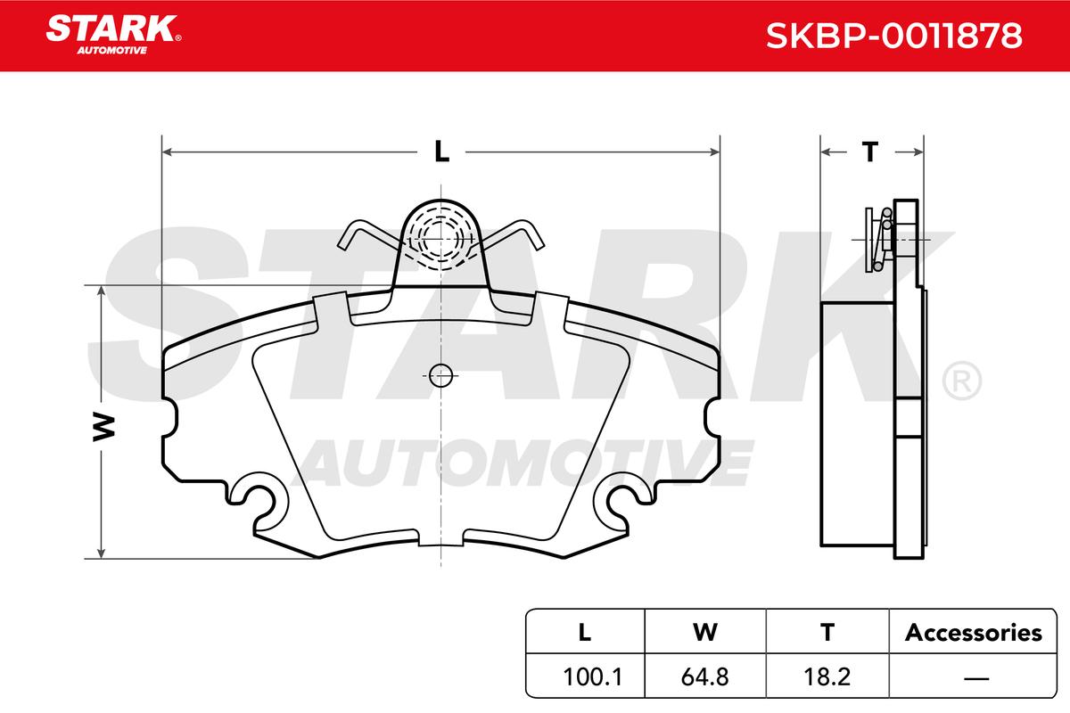 Sada brzdových platničiek kotúčovej brzdy STARK AUTOMOTIVE GMBH