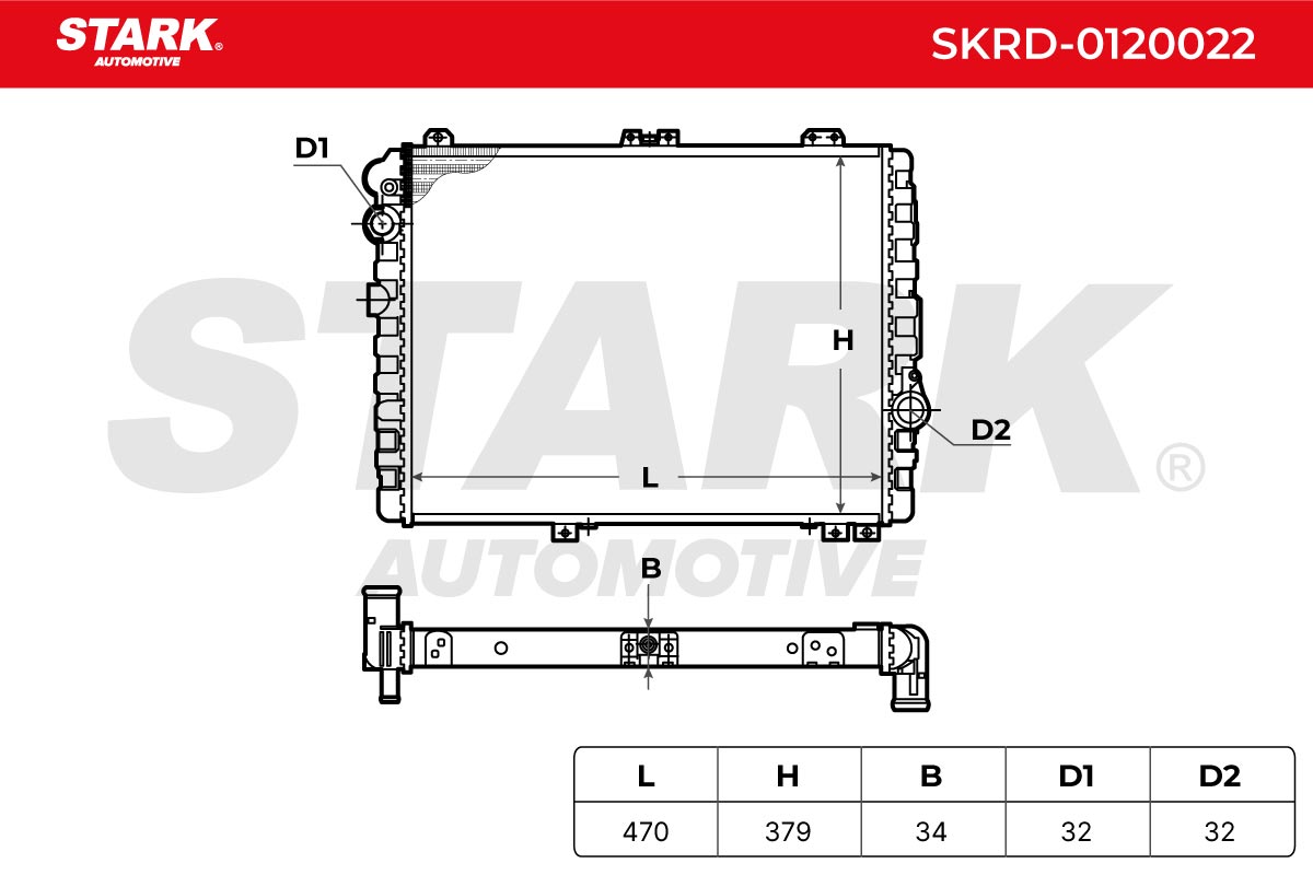Chladič motora STARK AUTOMOTIVE GMBH