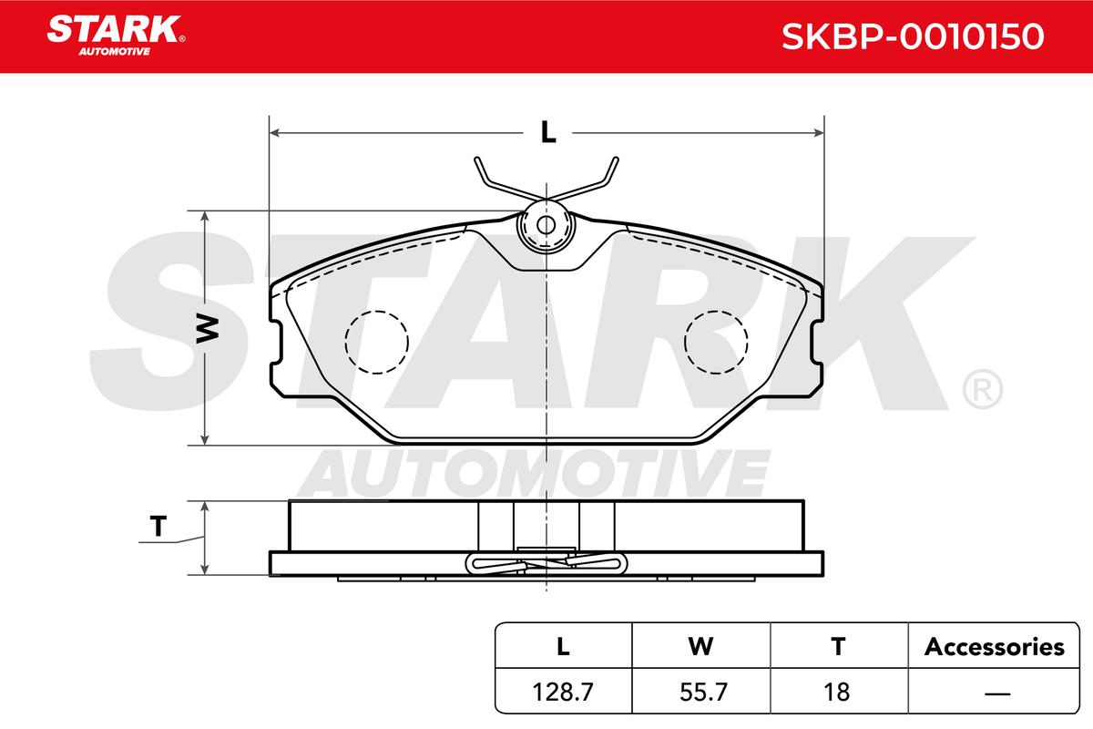 Sada brzdových platničiek kotúčovej brzdy STARK AUTOMOTIVE GMBH