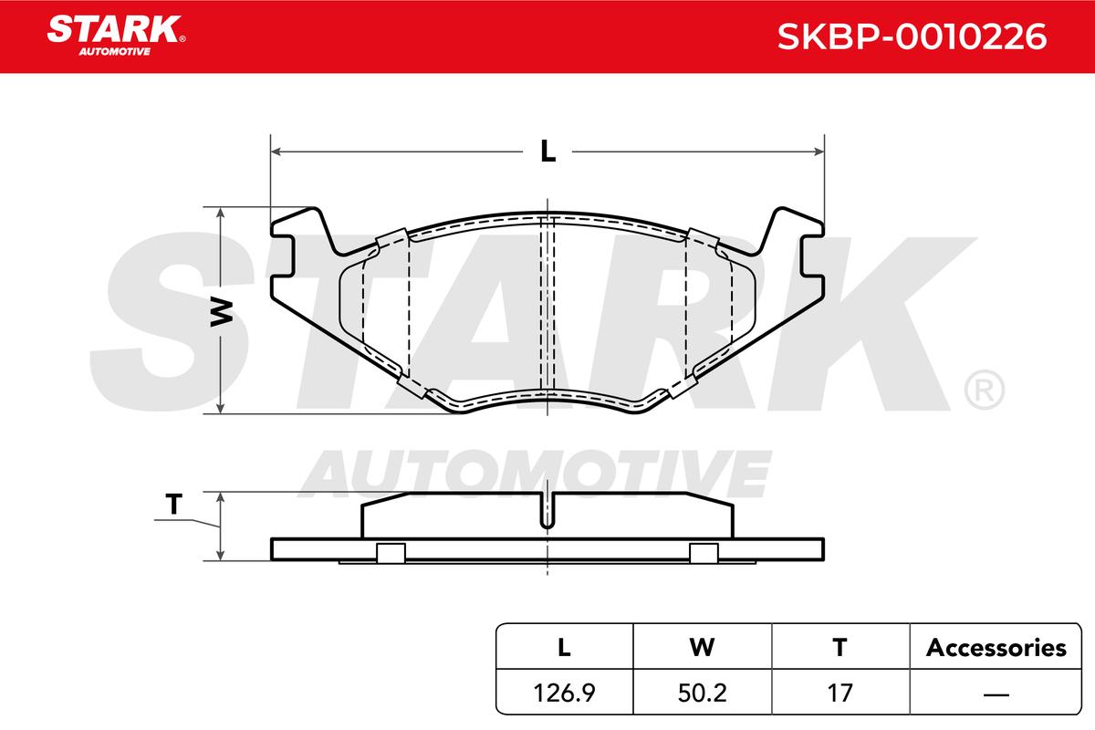 Sada brzdových platničiek kotúčovej brzdy STARK AUTOMOTIVE GMBH