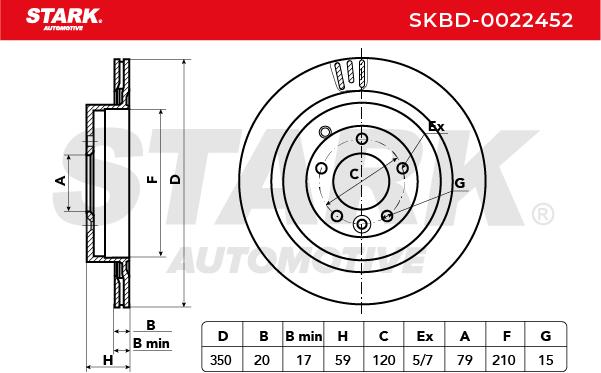 Brzdový kotúč STARK AUTOMOTIVE GMBH
