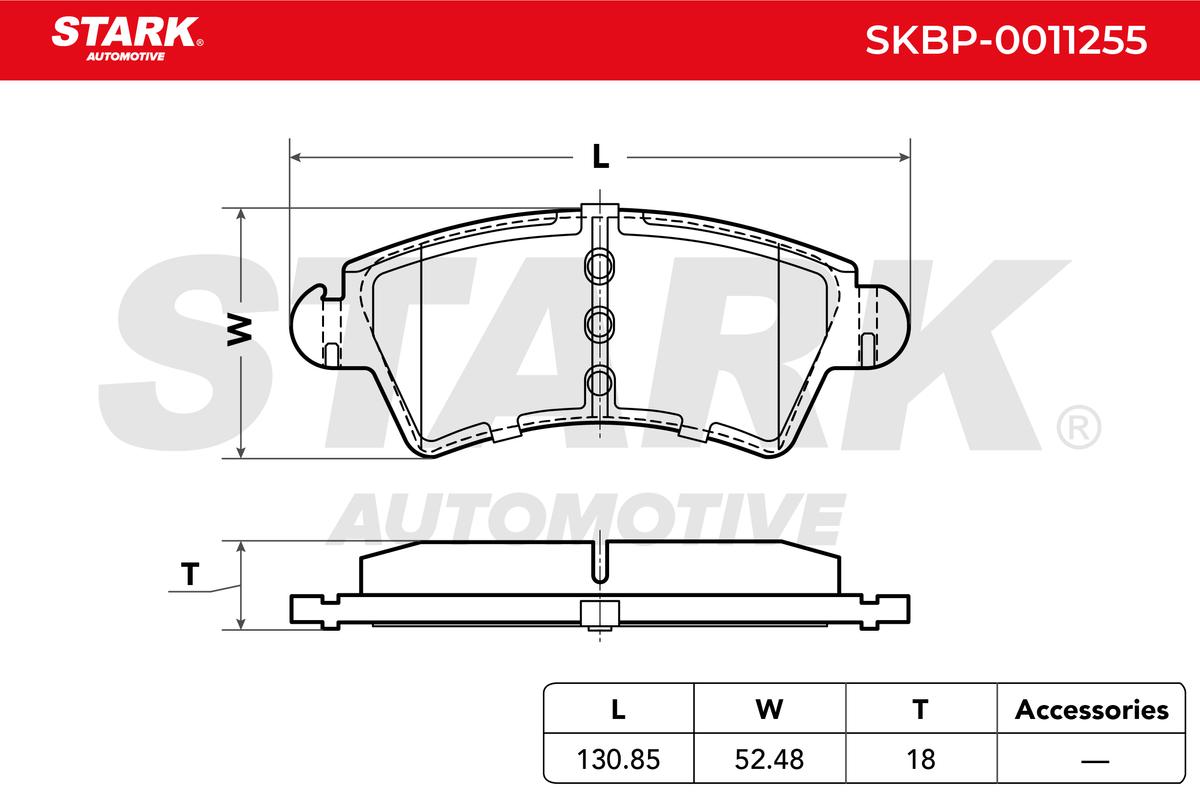 Sada brzdových platničiek kotúčovej brzdy STARK AUTOMOTIVE GMBH