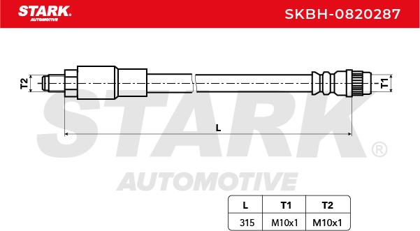 Brzdová hadica STARK AUTOMOTIVE GMBH