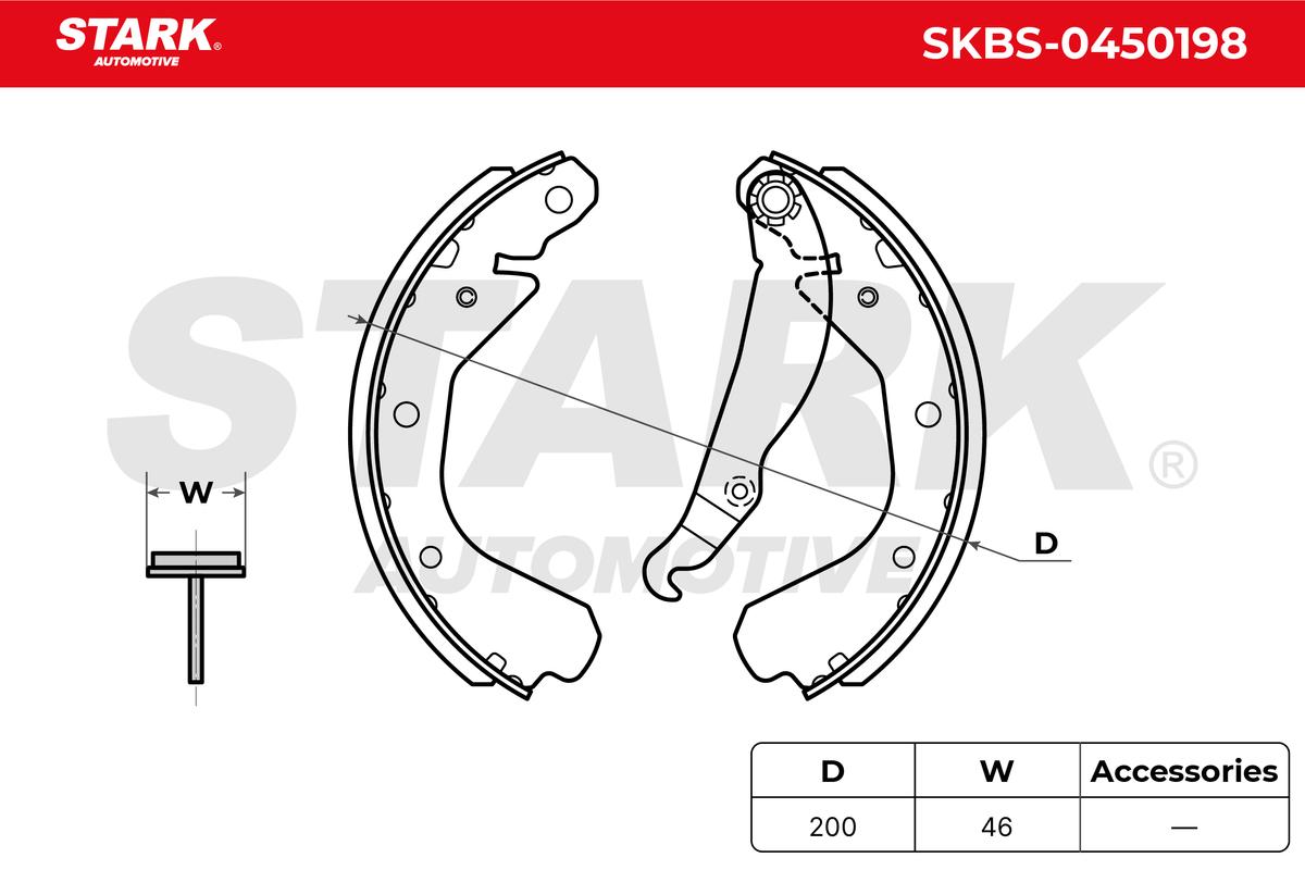 Sada brzdových čeľustí STARK AUTOMOTIVE GMBH