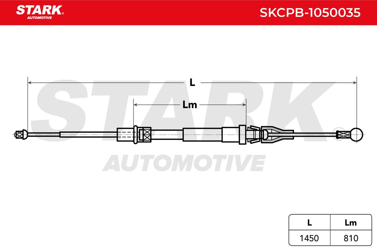 żażné lanko parkovacej brzdy STARK AUTOMOTIVE GMBH