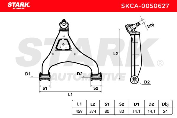 Rameno zavesenia kolies STARK AUTOMOTIVE GMBH