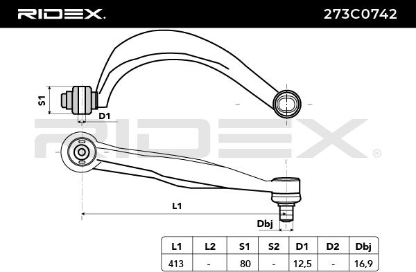 Rameno zavesenia kolies RIDEX