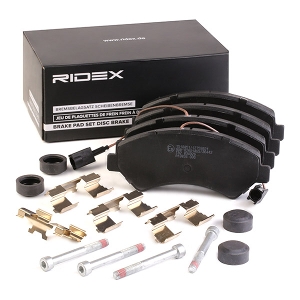Sada brzdových platničiek kotúčovej brzdy RIDEX