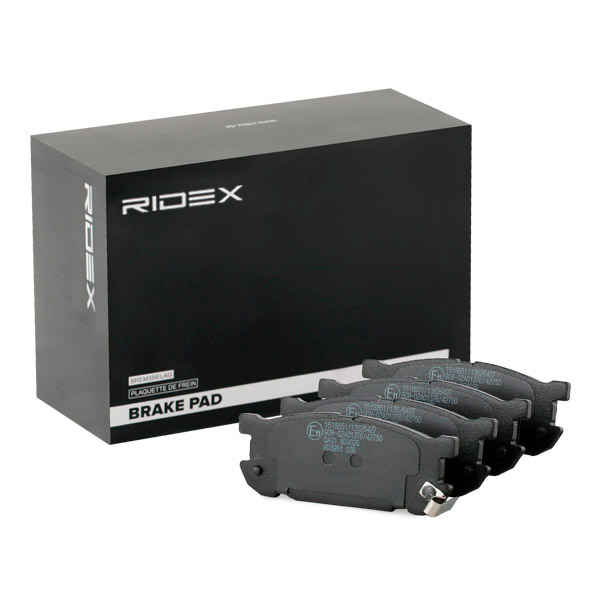 Sada brzdových platničiek kotúčovej brzdy RIDEX