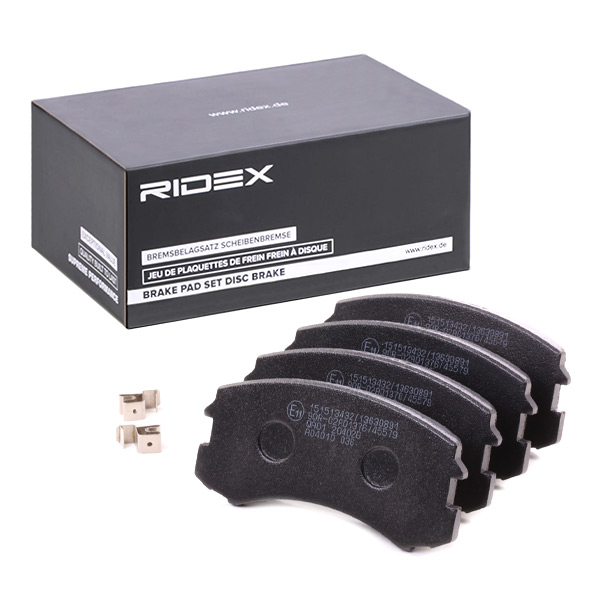 Sada brzdových platničiek kotúčovej brzdy RIDEX