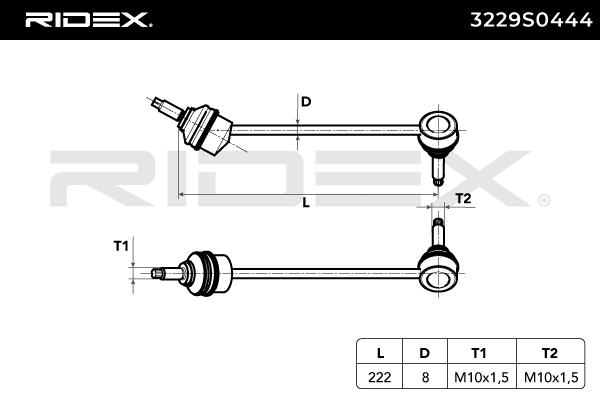 Tyč/Vzpera stabilizátora RIDEX