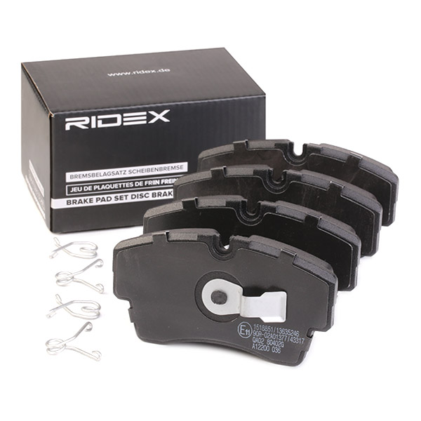 Sada brzdových platničiek kotúčovej brzdy RIDEX