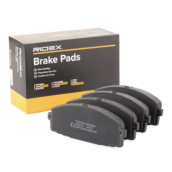 Sada brzdových platničiek kotúčovej brzdy RIDEX