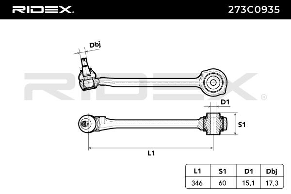 Rameno zavesenia kolies RIDEX