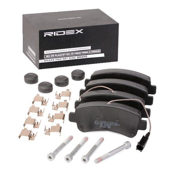 Sada brzdových platničiek kotúčovej brzdy RIDEX
