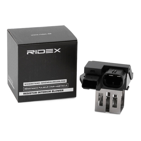 Predradený odpor, elektromotor (ventilátor chladiča) RIDEX