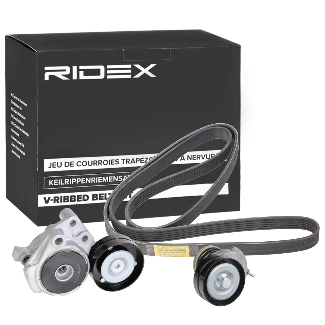 Ozubený klinový remeň - Sada RIDEX