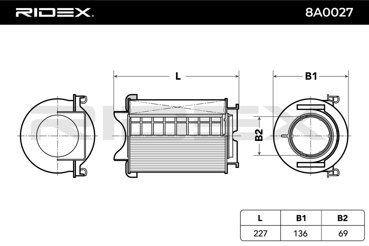 Vzduchový filter RIDEX