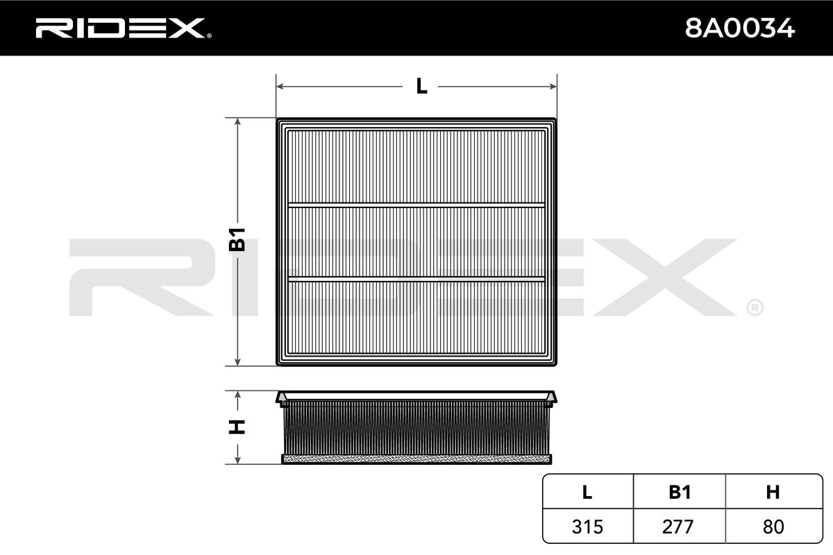 Vzduchový filter RIDEX