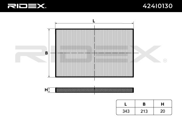 Filter vnútorného priestoru RIDEX