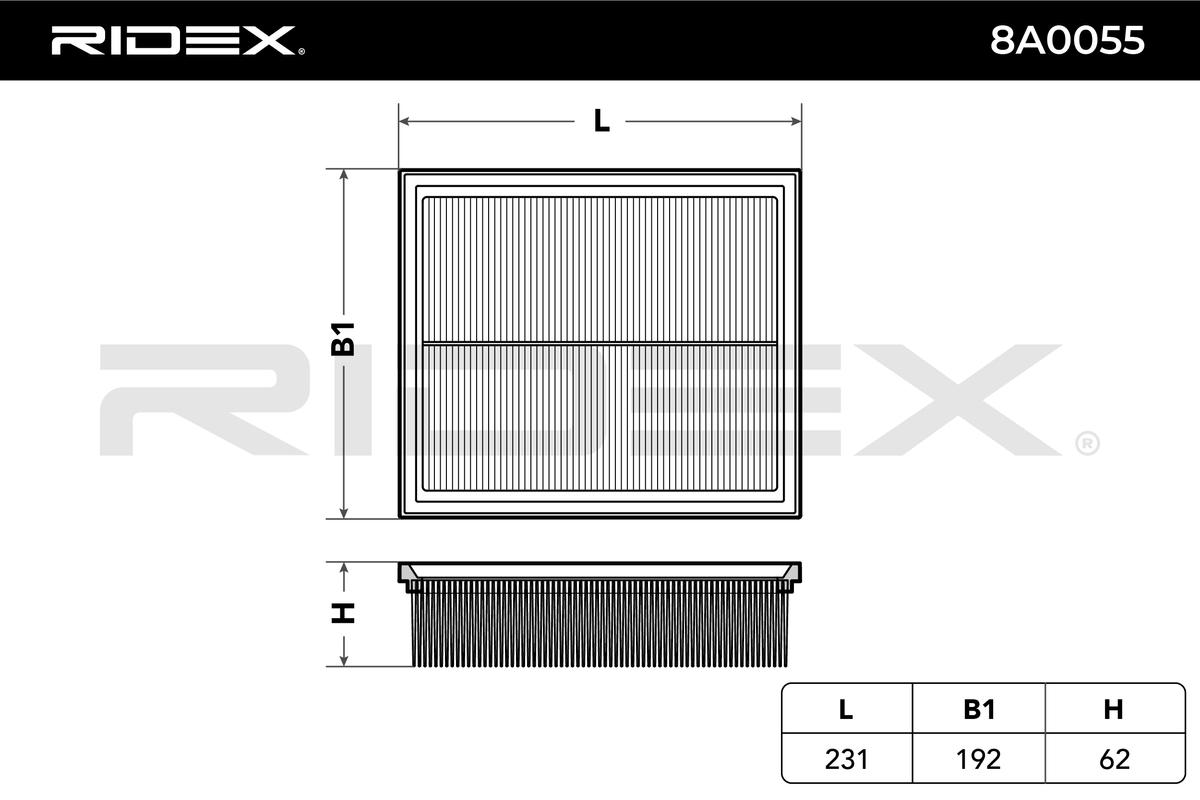 Vzduchový filter RIDEX