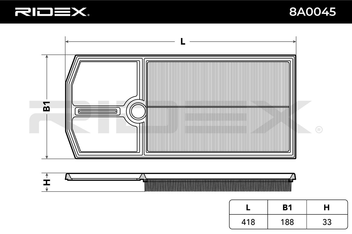 Vzduchový filter RIDEX