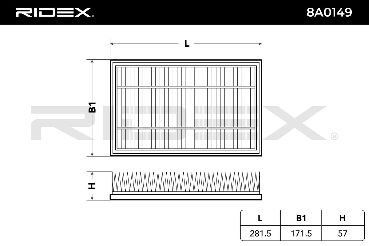 Vzduchový filter RIDEX