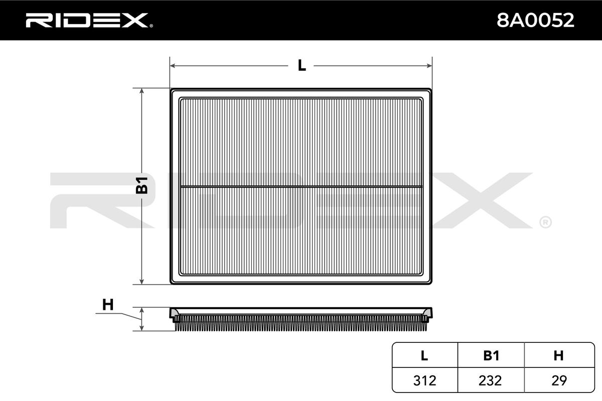 Vzduchový filter RIDEX
