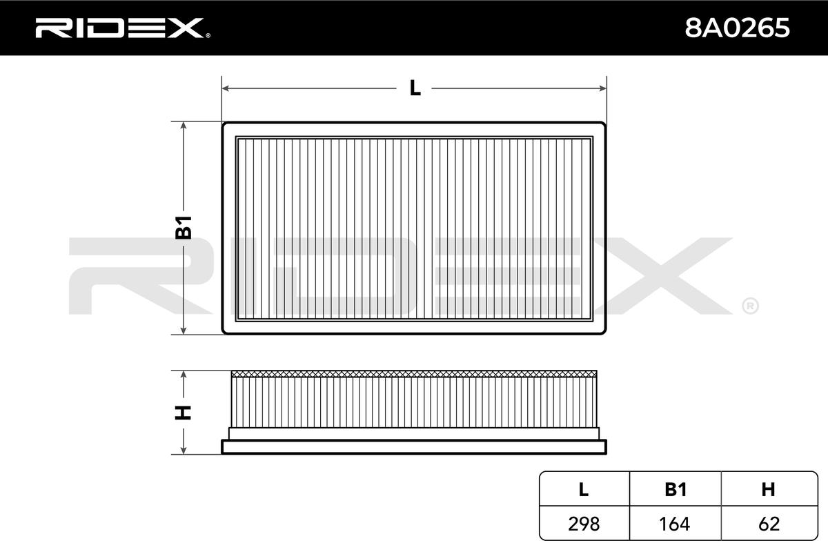 Vzduchový filter RIDEX