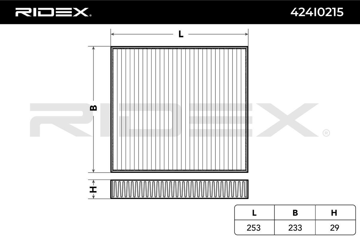 Filter vnútorného priestoru RIDEX